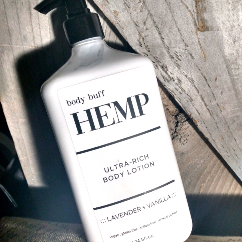 Hemp Body Buff ultra rich body lotion
